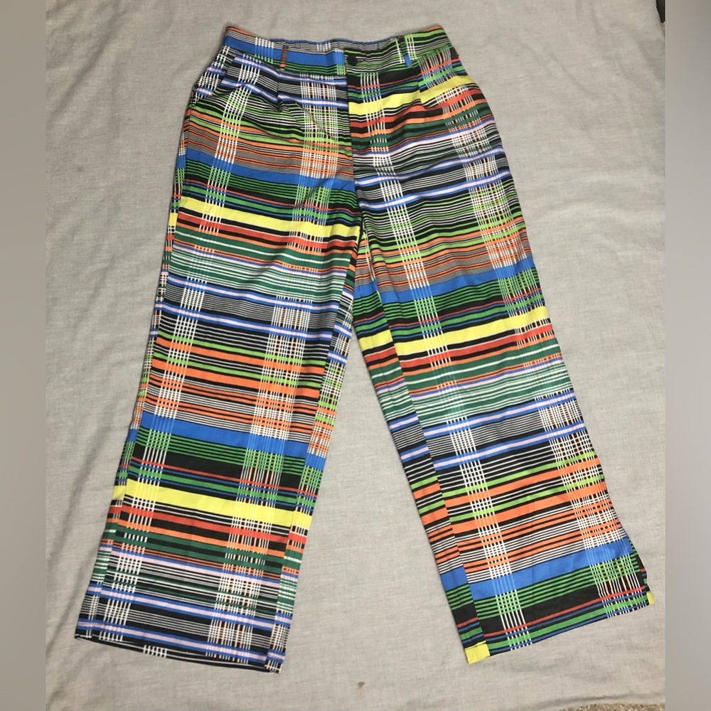 SHEIN Curve Plaid Multicolor Straight Leg Pants Size OXL